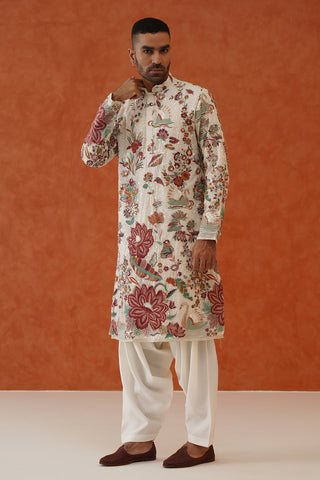 Veer Multicolored  Kurta Set With patiyala