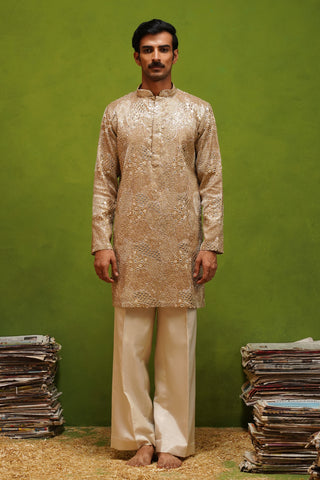 ARJUN BEIGE SHORT KURTA SET