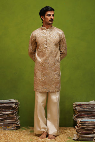 ARJUN BEIGE SHORT KURTA SET