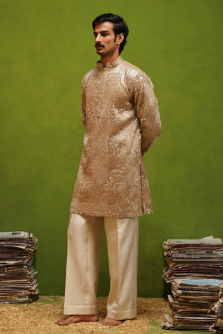 ARJUN BEIGE SHORT KURTA SET