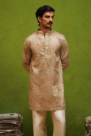 ARJUN BEIGE SHORT KURTA SET
