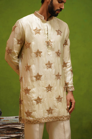 STAR BEIGE SHORT KURTA SET