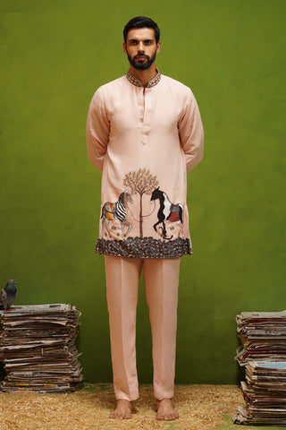 SAATHI PINK SHORT KURTA SET