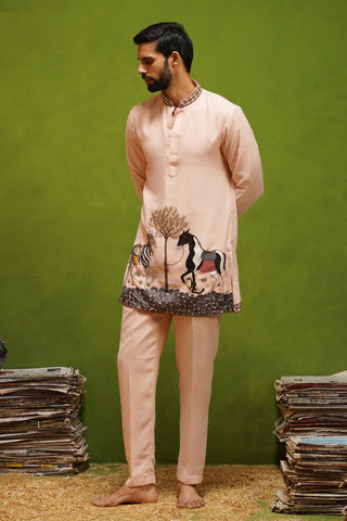 SAATHI PINK SHORT KURTA SET