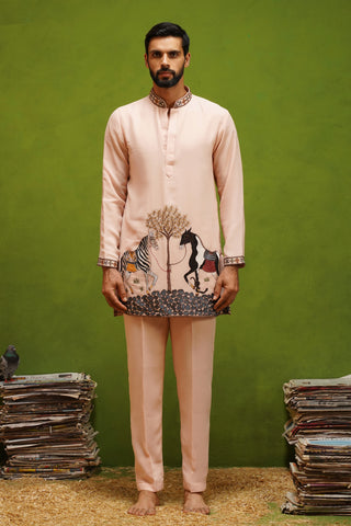 SAATHI PINK SHORT KURTA SET