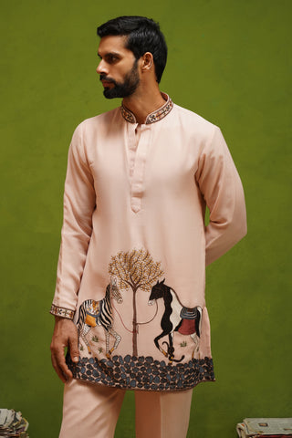 SAATHI PINK SHORT KURTA SET
