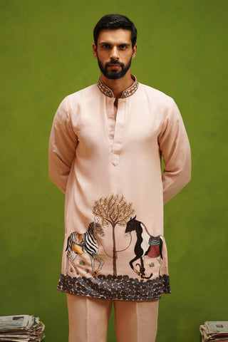 SAATHI PINK SHORT KURTA SET