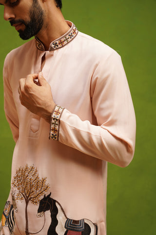 SAATHI PINK SHORT KURTA SET