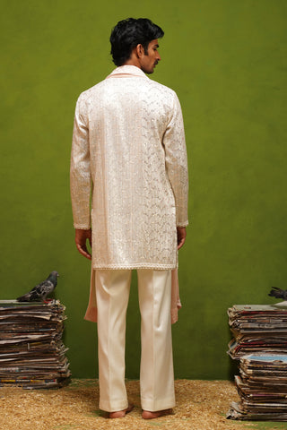 NEEL IVORY  SHORT KURTA SET WITH DUPATTA