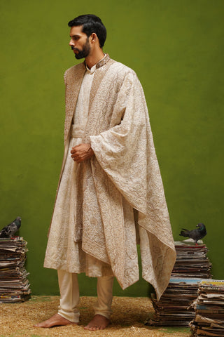 VEDANT GOLD SHERWANI SET
