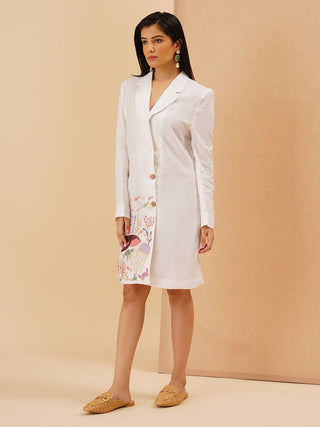 White Marina Blazer dress