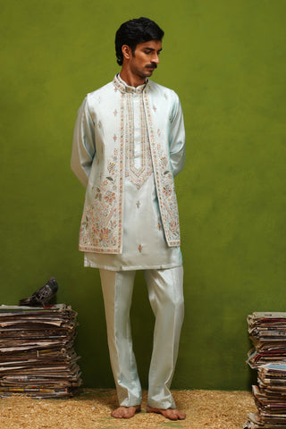 KIAAN SKY SHORT KURTA JACKET  SET