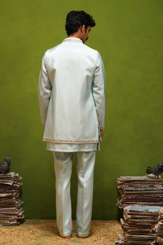 KIAAN SKY SHORT KURTA JACKET  SET
