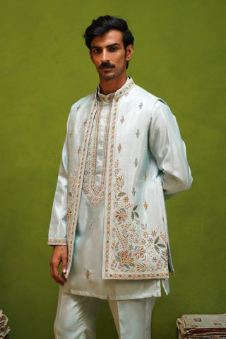 KIAAN SKY SHORT KURTA JACKET  SET
