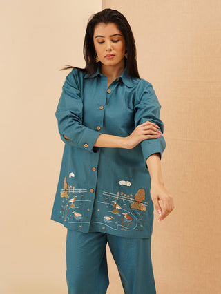 Teal Estanque Co-Ord Set