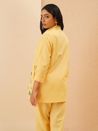 Yellow Agnès Button Down Co-Ord Set