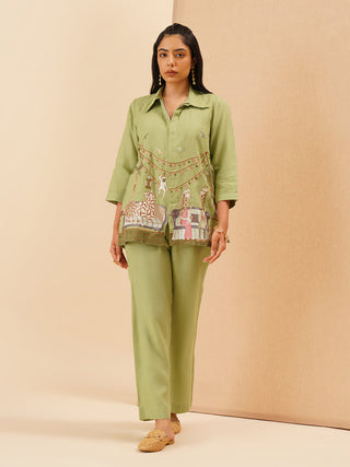 Sage Green Savanna Zipper Co-Ord Set