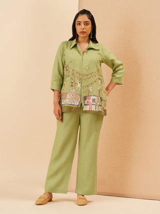 Sage Green Savanna Zipper Co-Ord Set