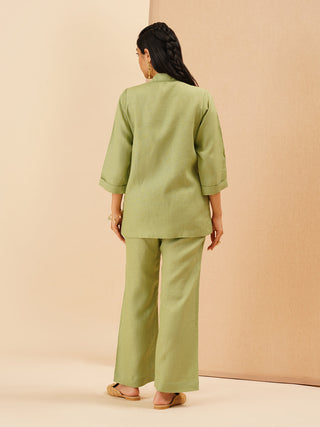 Sage Green Savanna Zipper Co-Ord Set