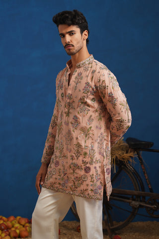 REHAAN PINK SHORT KURTA SET
