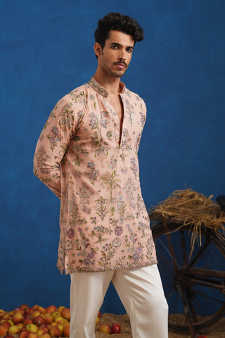 REHAAN PINK SHORT KURTA SET