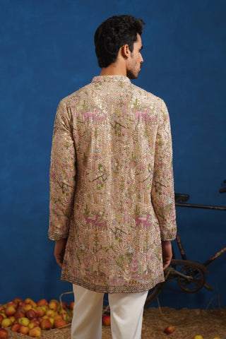 HEERAN CHIKU SHORT KURTA SET