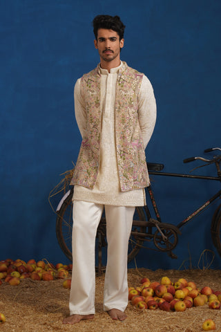 NAKUL CHIKU SHORT KURTA JACKET SET