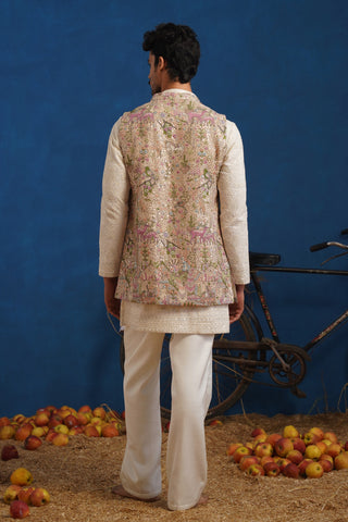 NAKUL CHIKU SHORT KURTA JACKET SET
