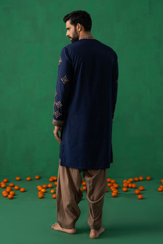 DARPAN NAVY BLUE KURTA SET