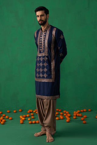 DARPAN NAVY BLUE KURTA SET
