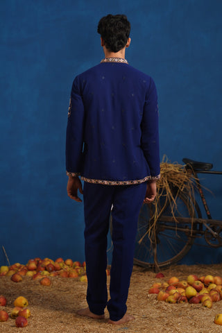 FOREST NAVY BLUE JODHPURI SET