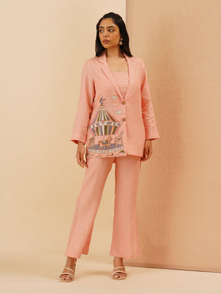 Peach Mirabella Blazer Co-Ord Set