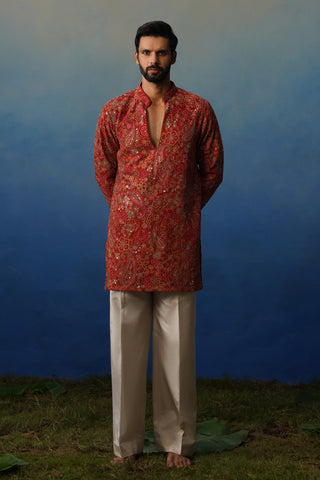 Manzar Short Kurta Set with Pants