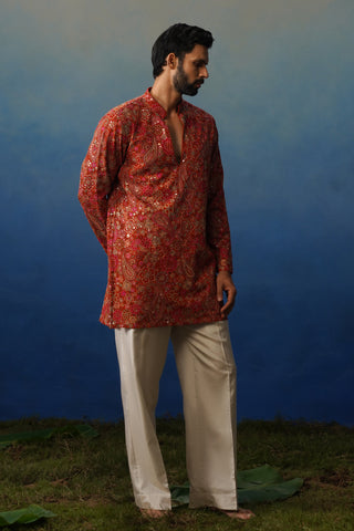 Manzar Short Kurta Set with Pants