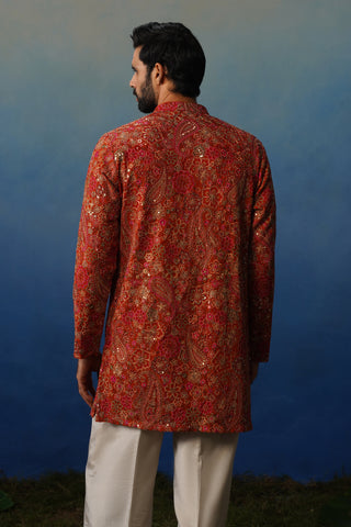 Manzar Short Kurta Set with Pants