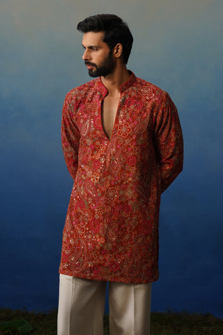 Manzar Short Kurta Set with Pants