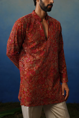 Manzar Short Kurta Set with Pants