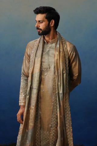 Mirza Mehndi Kurta Set with Dupatta and Pants