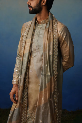 Mirza Mehndi Kurta Set with Dupatta and Pants