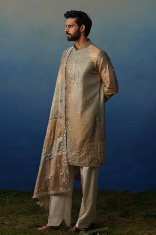 Mirza Mehndi Kurta Set with Dupatta and Pants