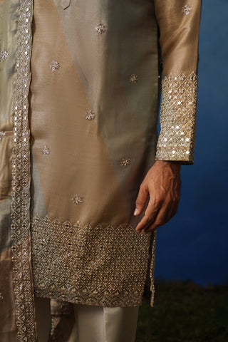 Mirza Mehndi Kurta Set with Dupatta and Pants