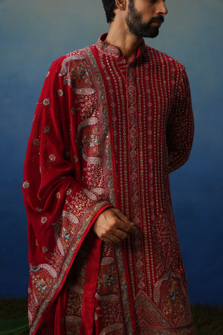 Ruhan Hot Pink Kurta Patiyala Set with Dupatta