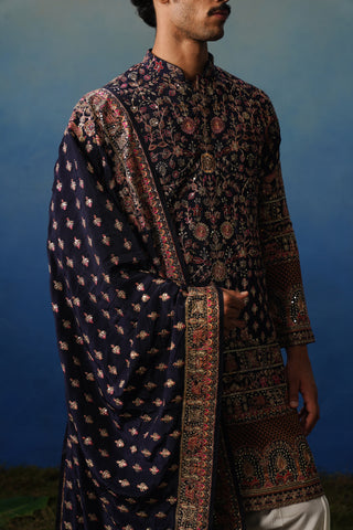 Aaroh Black Kurta Patiyala Set with Dupatta