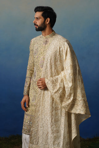 Fanaa Mehndi Kurta Patiyala Set with Dupatta