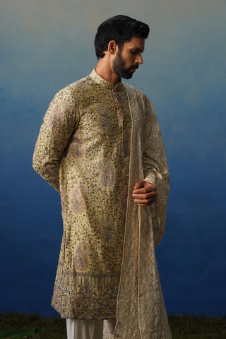 Fanaa Mehndi Kurta Patiyala Set with Dupatta