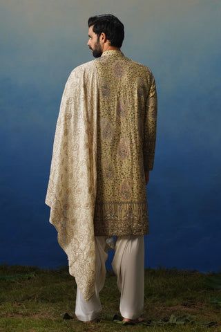 Fanaa Mehndi Kurta Patiyala Set with Dupatta