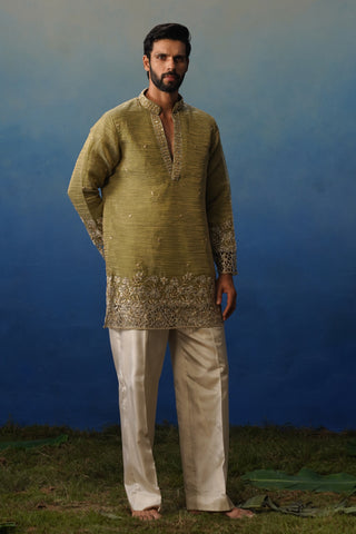Mastana Mehndi Short Kurta Set with Pants