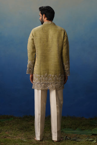 Mastana Mehndi Short Kurta Set with Pants