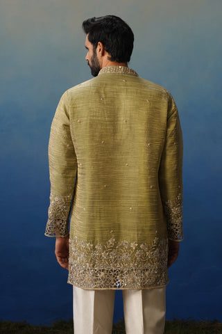 Mastana Mehndi Short Kurta Set with Pants