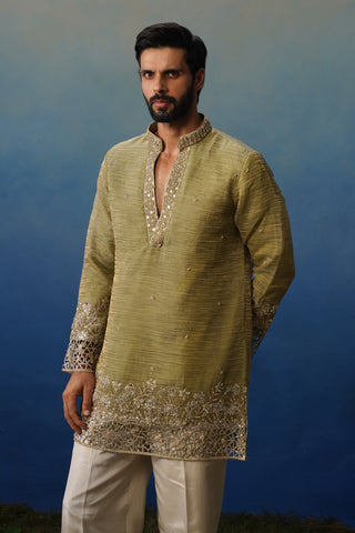 Mastana Mehndi Short Kurta Set with Pants